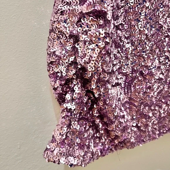 Alice + Olivia Sequin Keyhole Dress, Size M - Picture 14 of 16